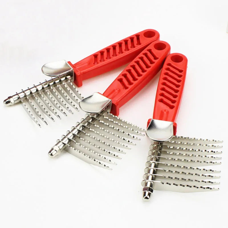 Pet Open Knot Comb Dematting Razor Rake Brush