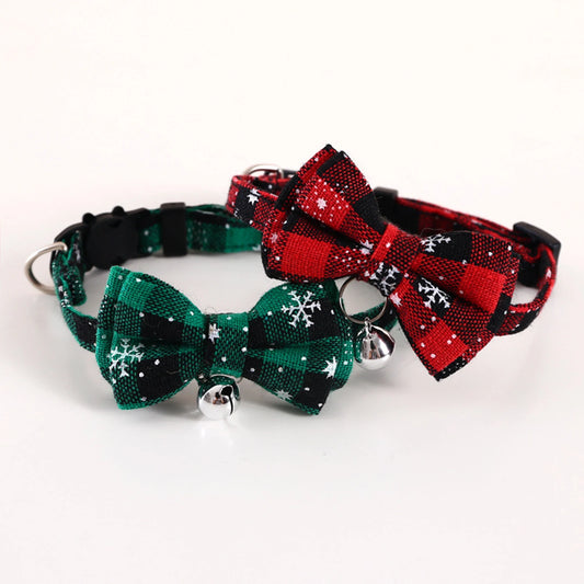 Pet Breakaway Cat Collar Bow Tie And Bell