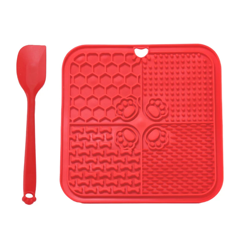 11 Colors Pet Slow Feeding Mat With Spatula