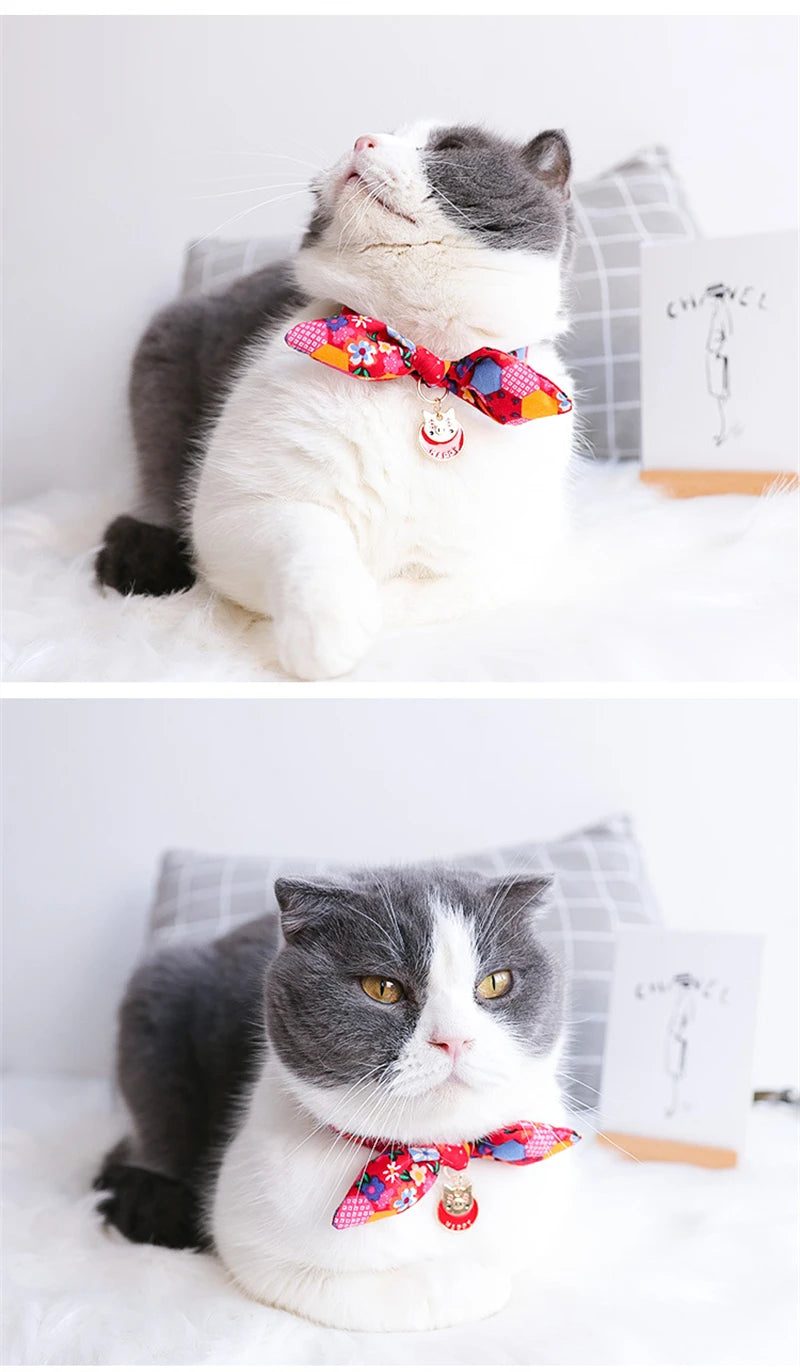 Cute Japanese Print Pet Dog Collars
