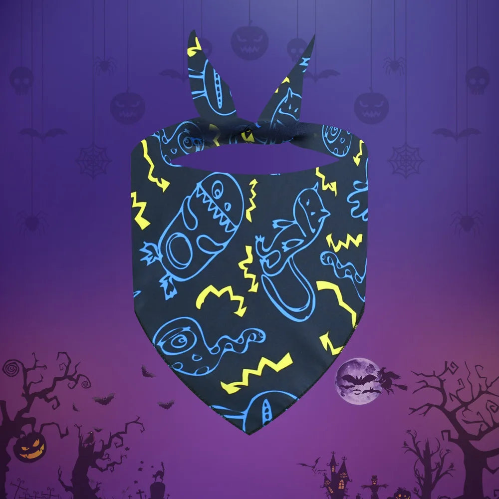 30pcs Halloween Pet Dog Bandanas